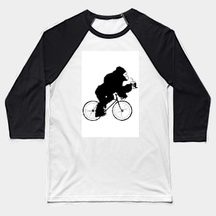 Silverback Gorilla on a Bike Baseball T-Shirt